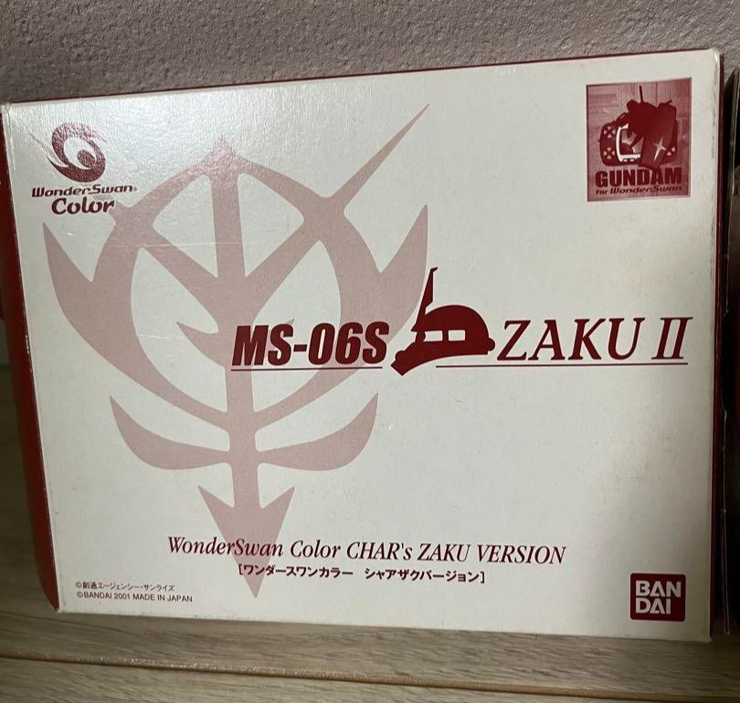 Bandai Wonderswan Color Char’s Zaku II Version Console MS-06S WS Boxed