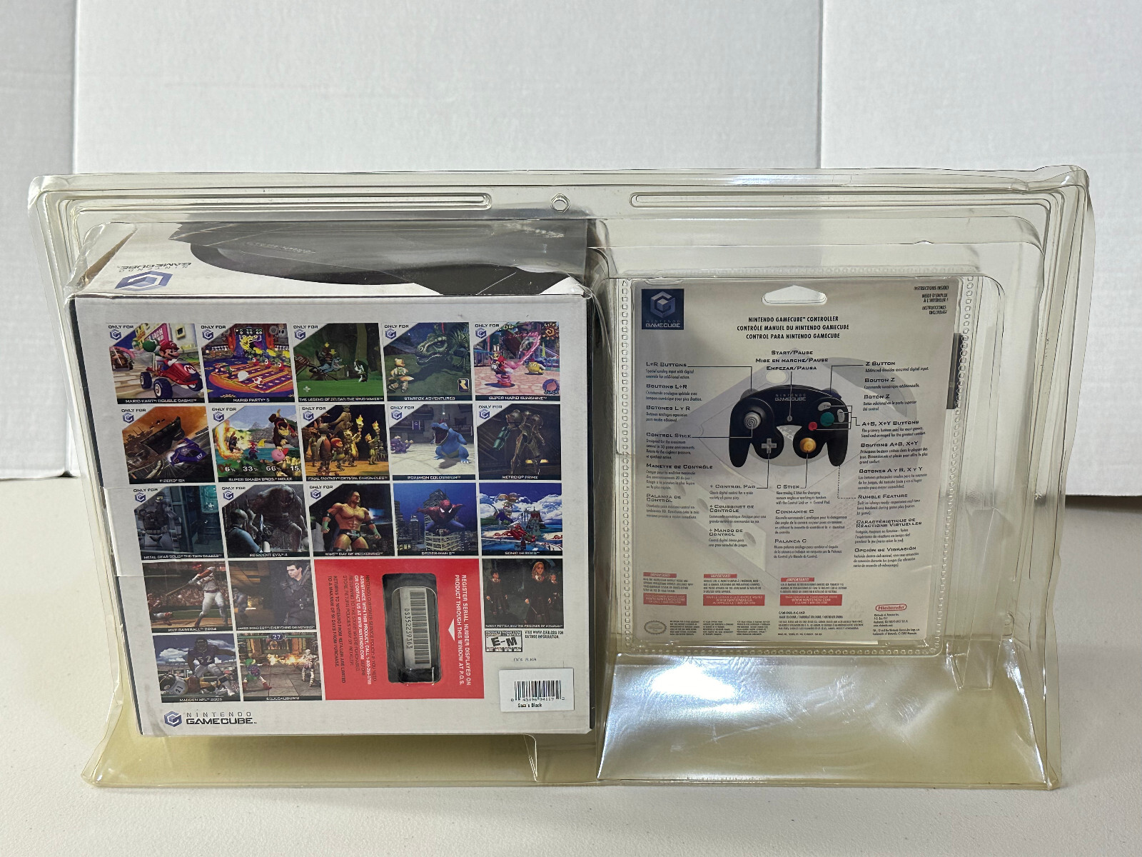 New! Nintendo GameCube Jet Black Extra Controller Memory.. Bundle -Blister Pack-