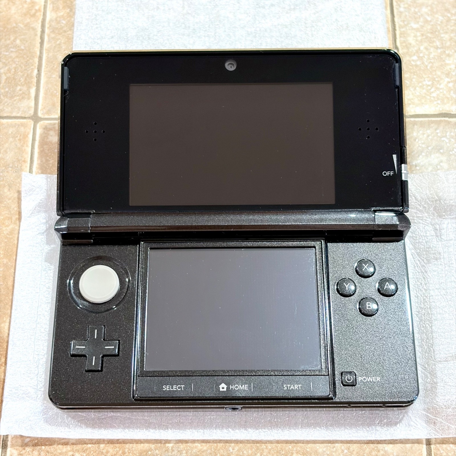 Nintendo 3DS Cosmo Black Launch Edition Console CIB Clean System Complete MINTY