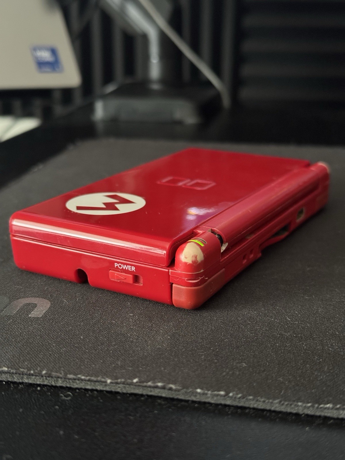 Nintendo DS Lite Mario Edition Red Console for Parts or Repair (READ DESC)
