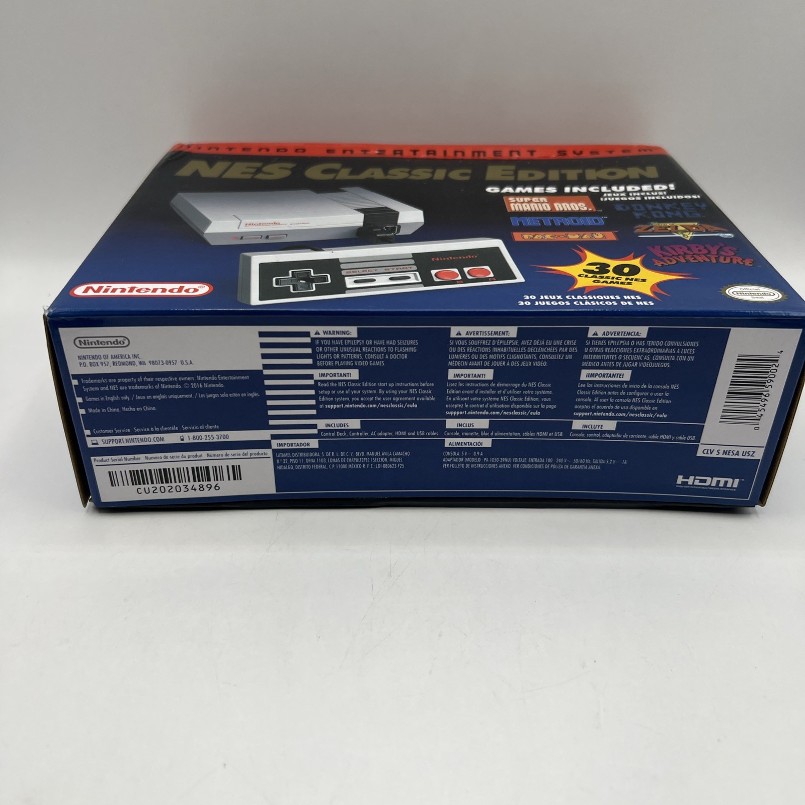 Nintendo Classic Edition 2016 NES Console Complete In Box CIB Tested Working