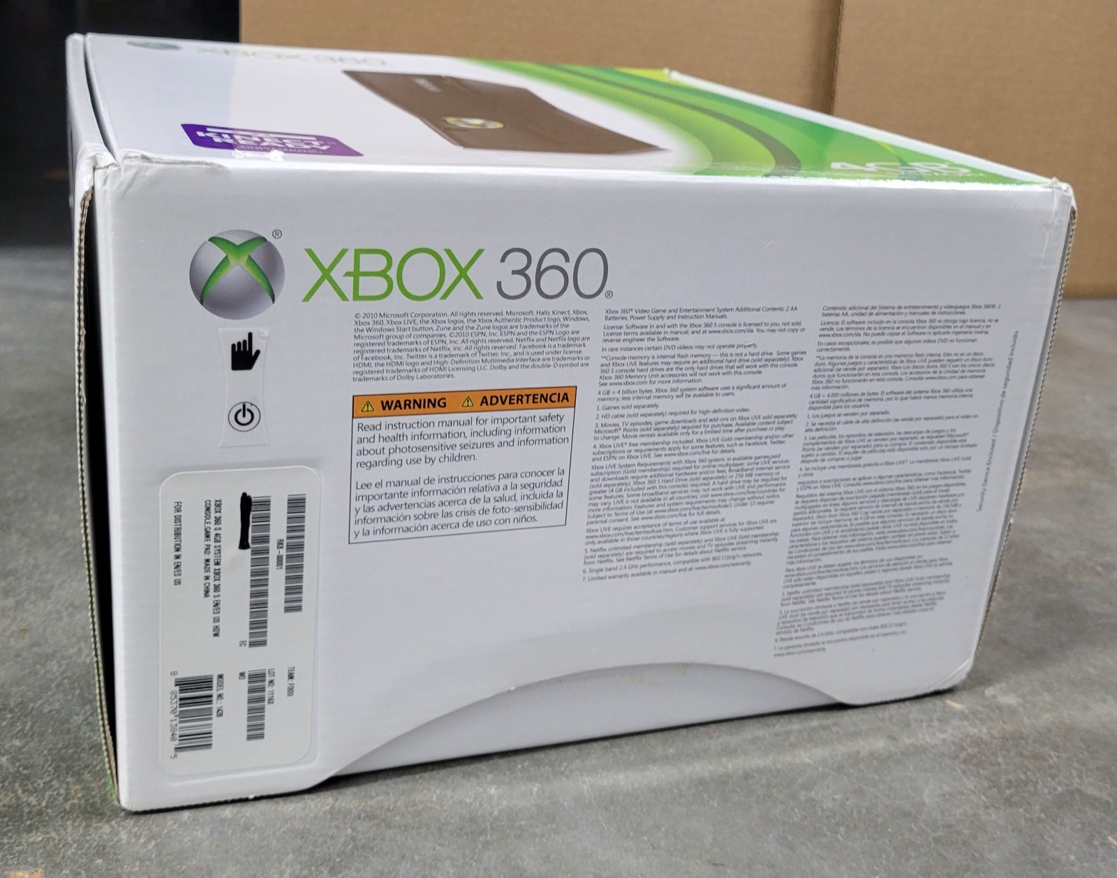 Xbox 360 Slim Console Bundle 15 Games Box Controller Fifa World Cup Model 1439