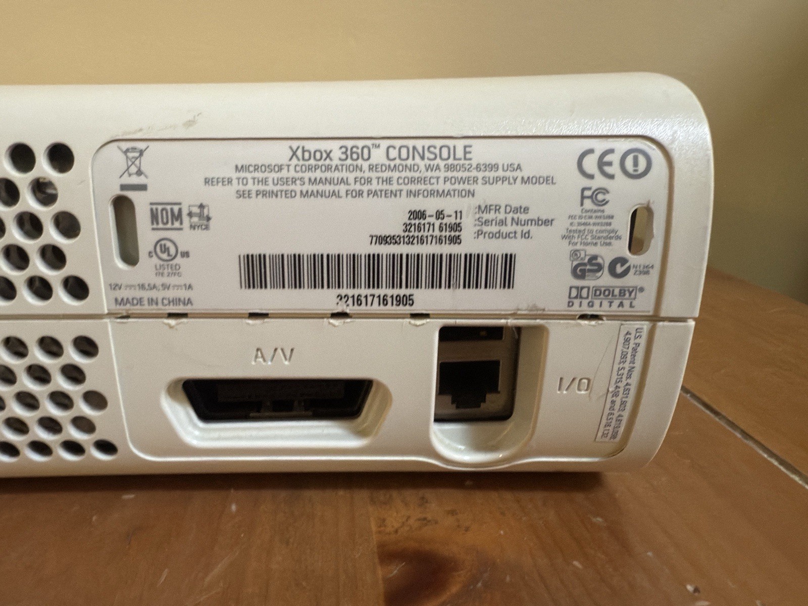 Xbox 360 Xenon Console Only Tested And WORKS