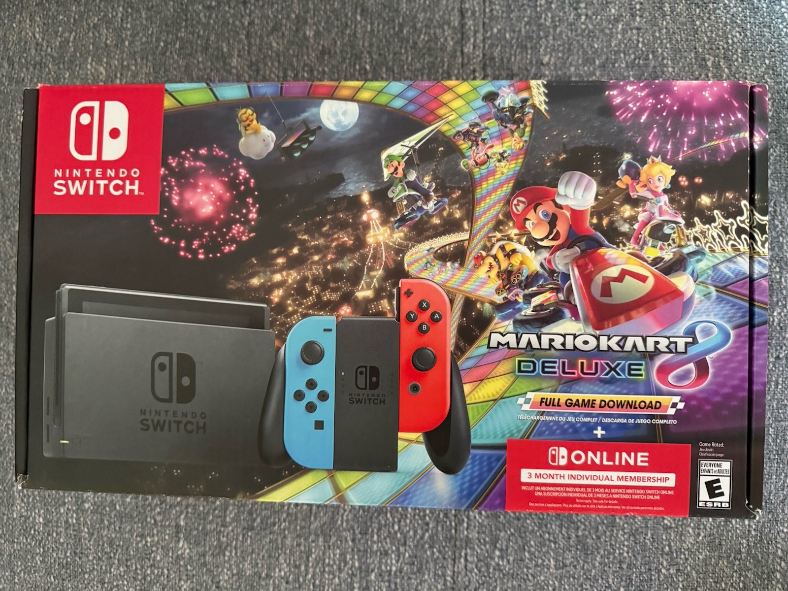 Nintendo Switch Mario Kart 8 Console Deluxe Neon Bundle – Read Listing ********