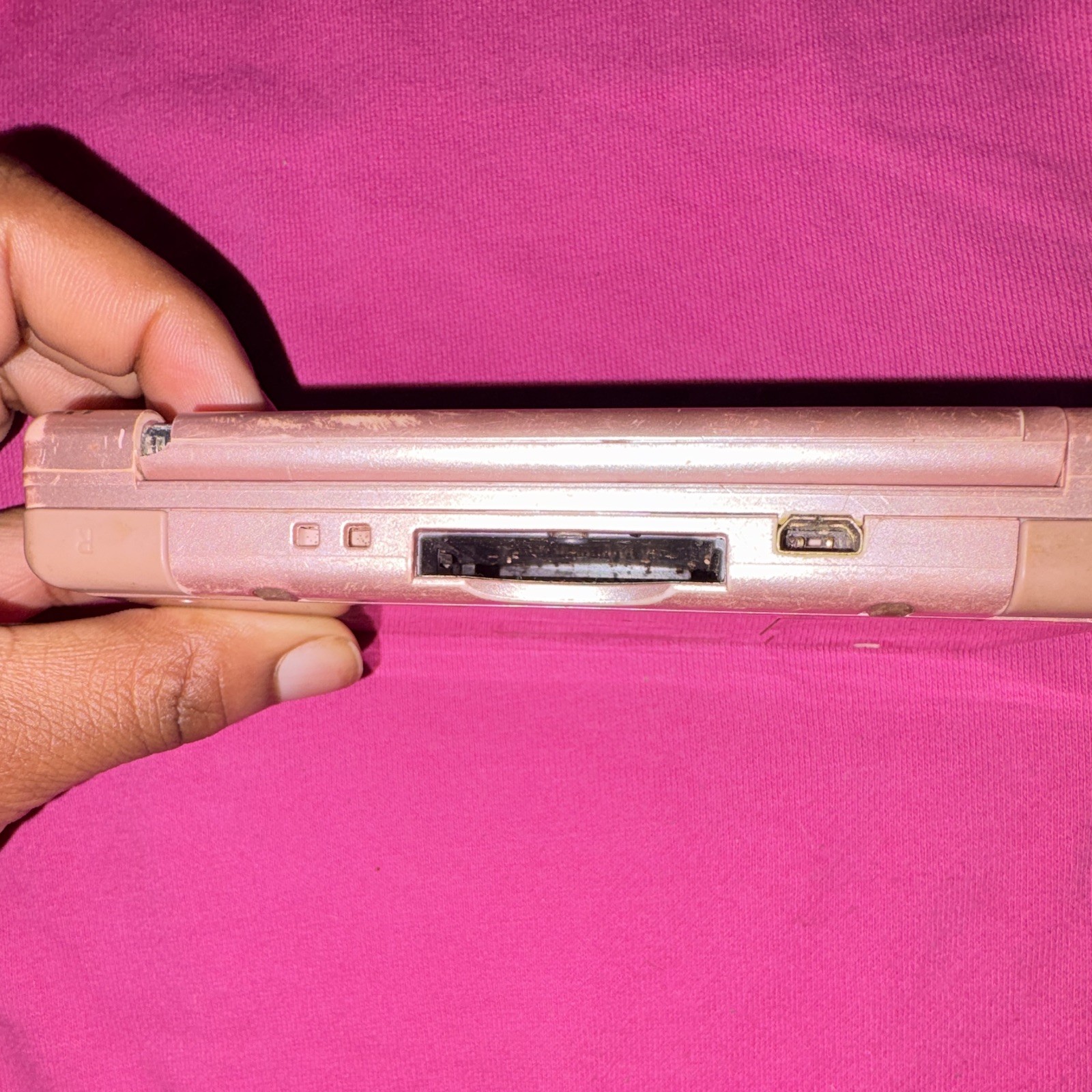 Nintendo DS Lite Pink Handheld System Console w/ Headphone Jack USG-001