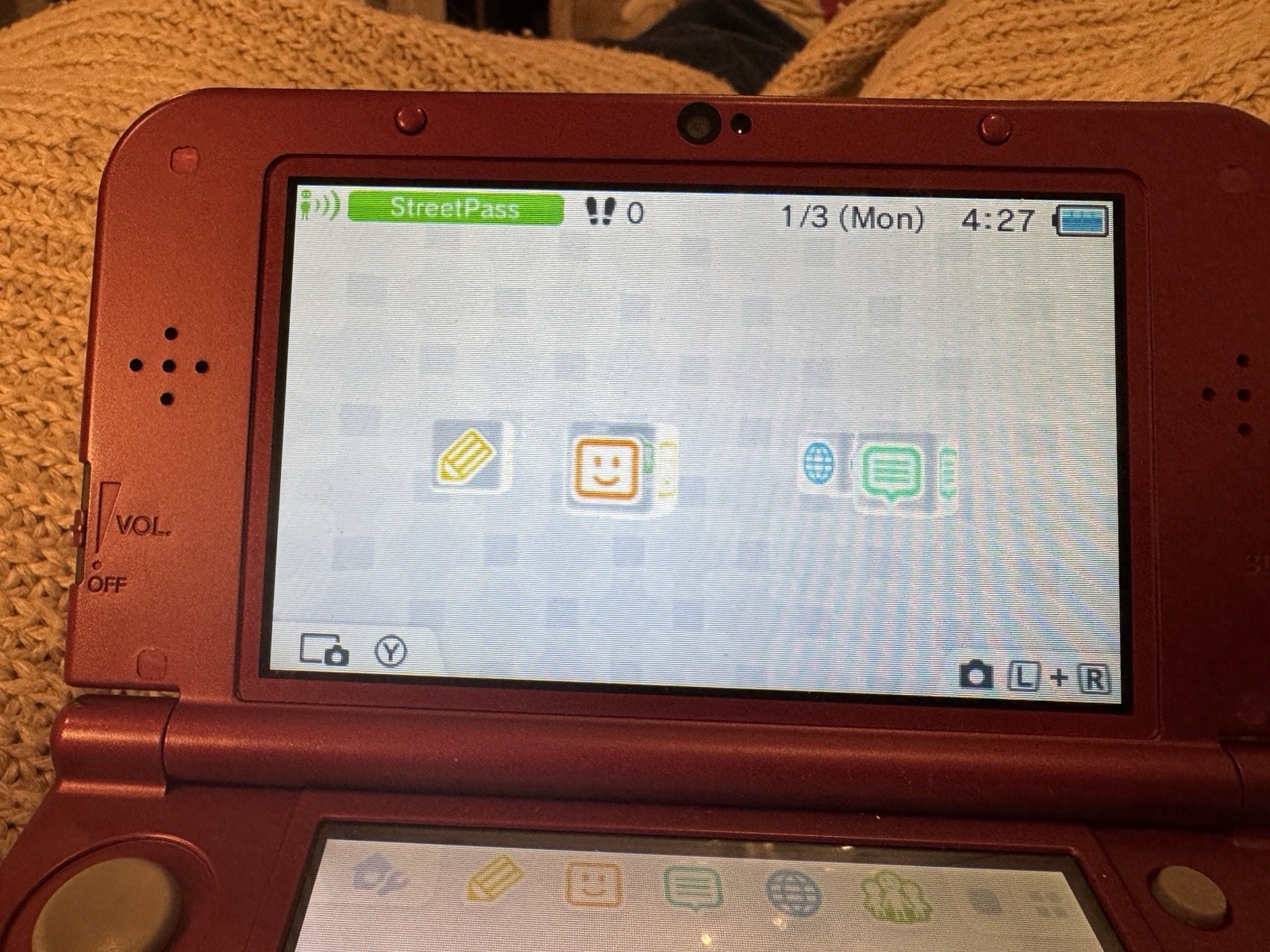 Nintendo 3DS XL Red Handheld System with 3D Audio Technology
