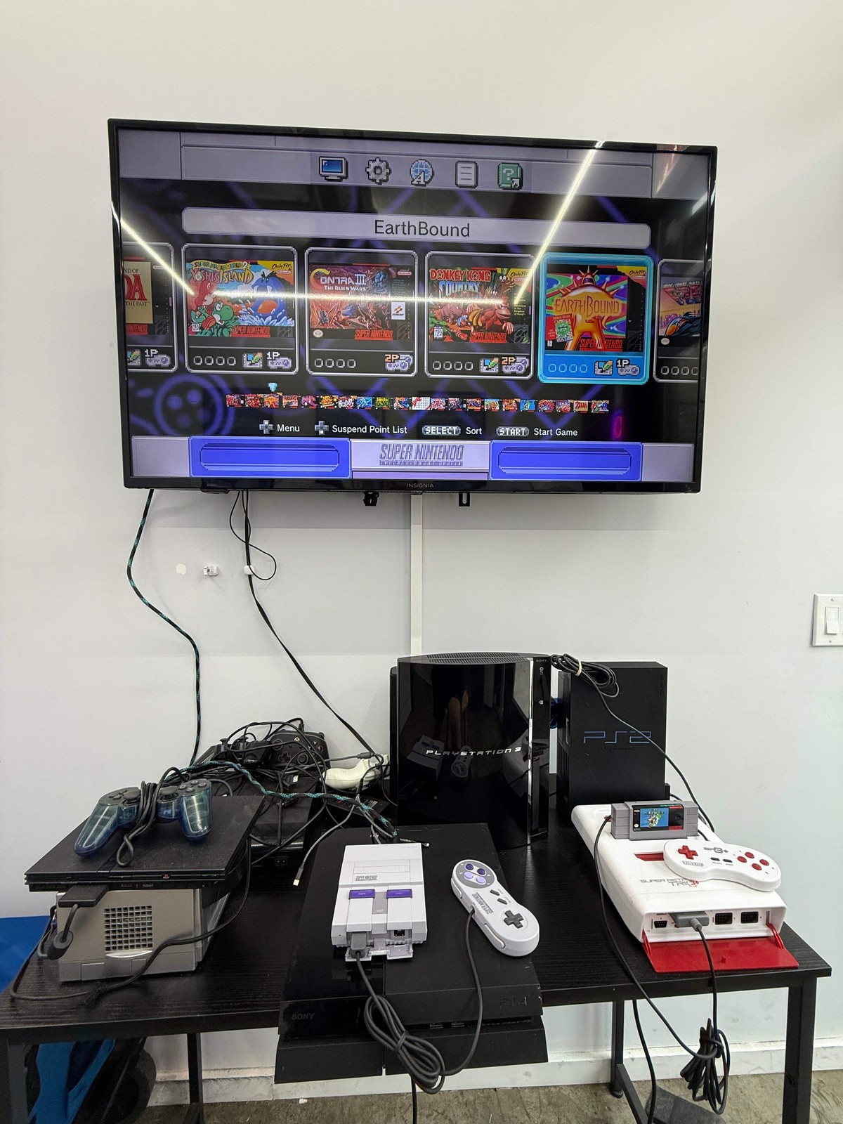 Nintendo Super NES Control Deck CLV-201 + Controllers Gray – Used VGC