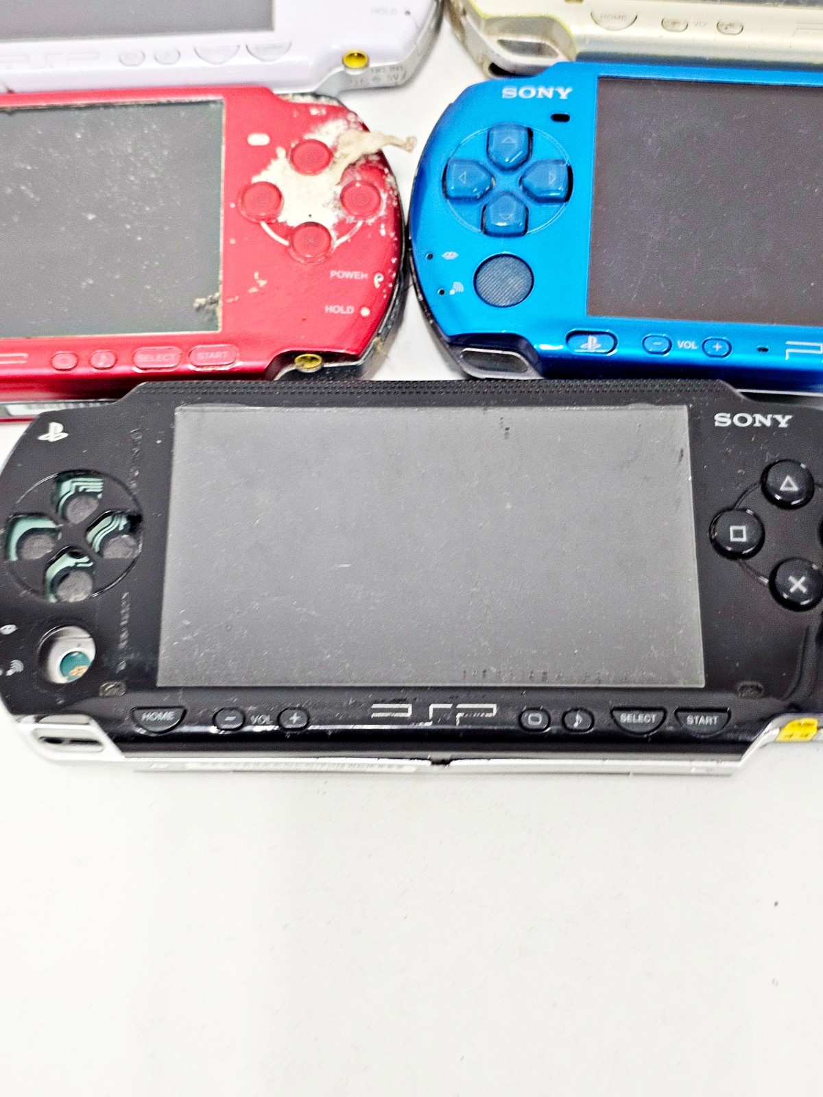 Sony PSP Console Lot 5pc JUNK UNTESTED