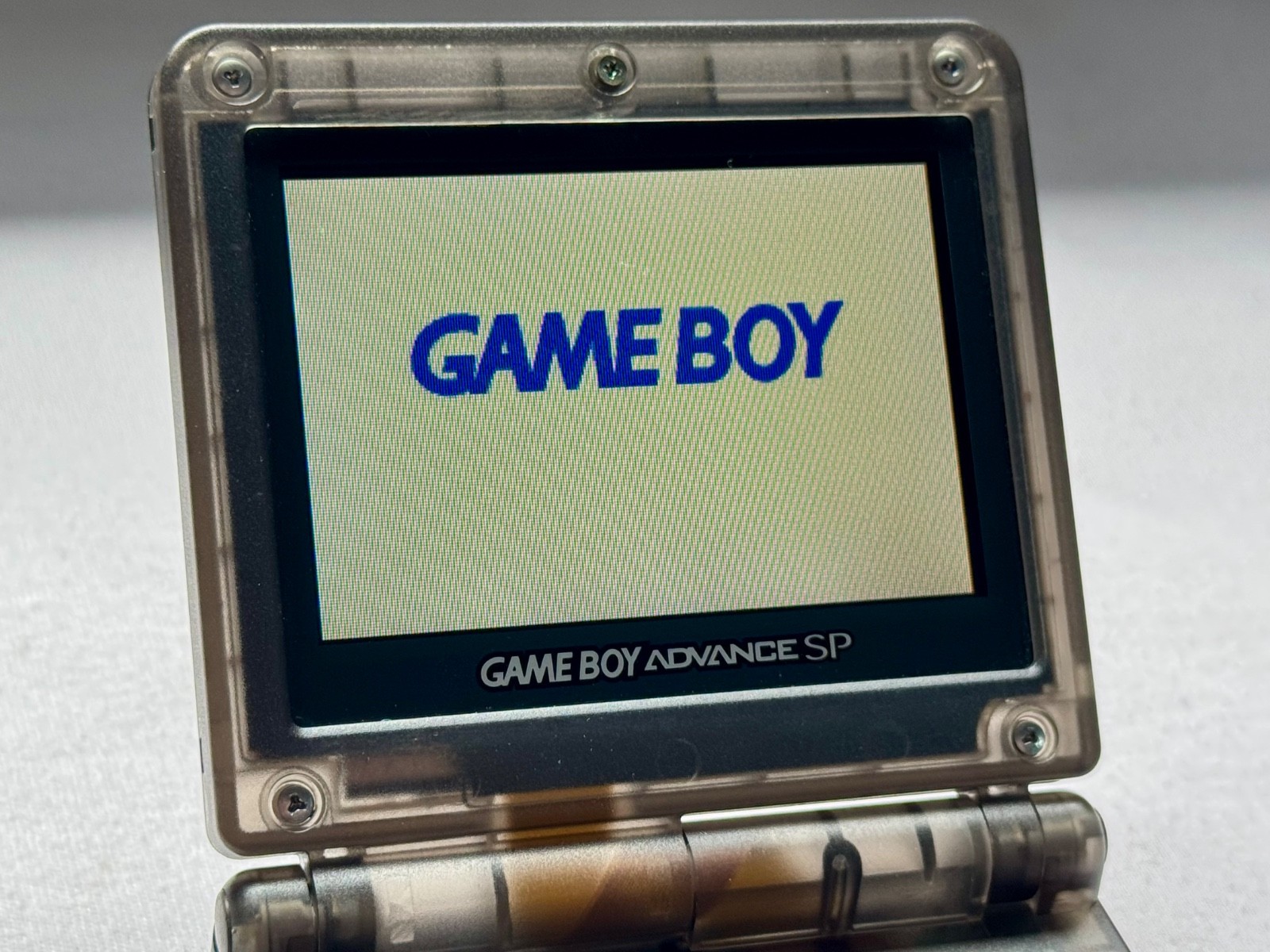 Nintendo Gameboy Advance SP AGS101 Onyx Black Handheld w/ USB Cable & Battery