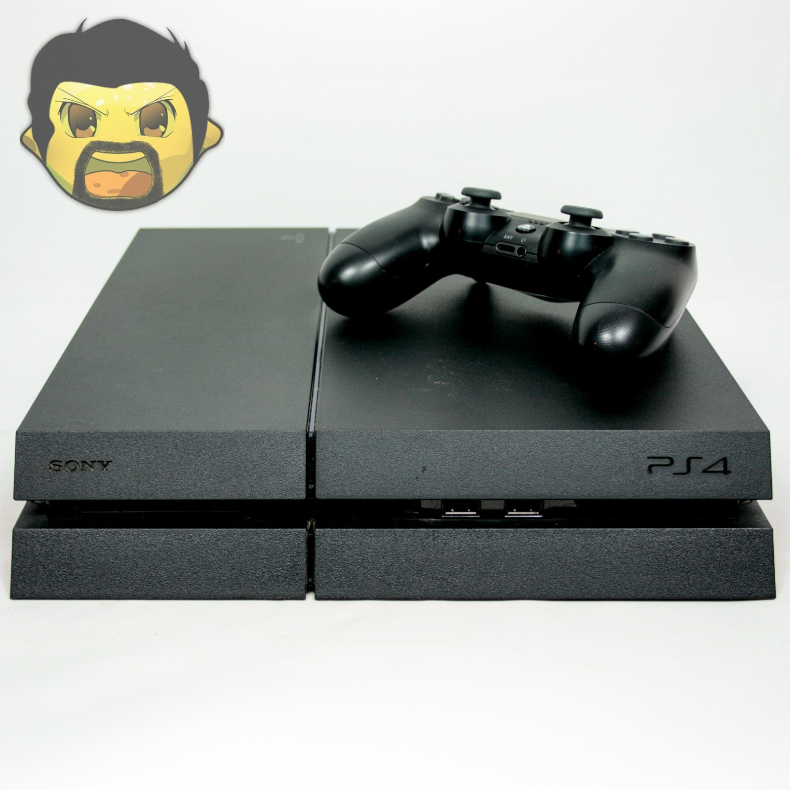 Sony PlayStation 4 PS4 Console Bundle with Controller 500GB Matte Black Tested B