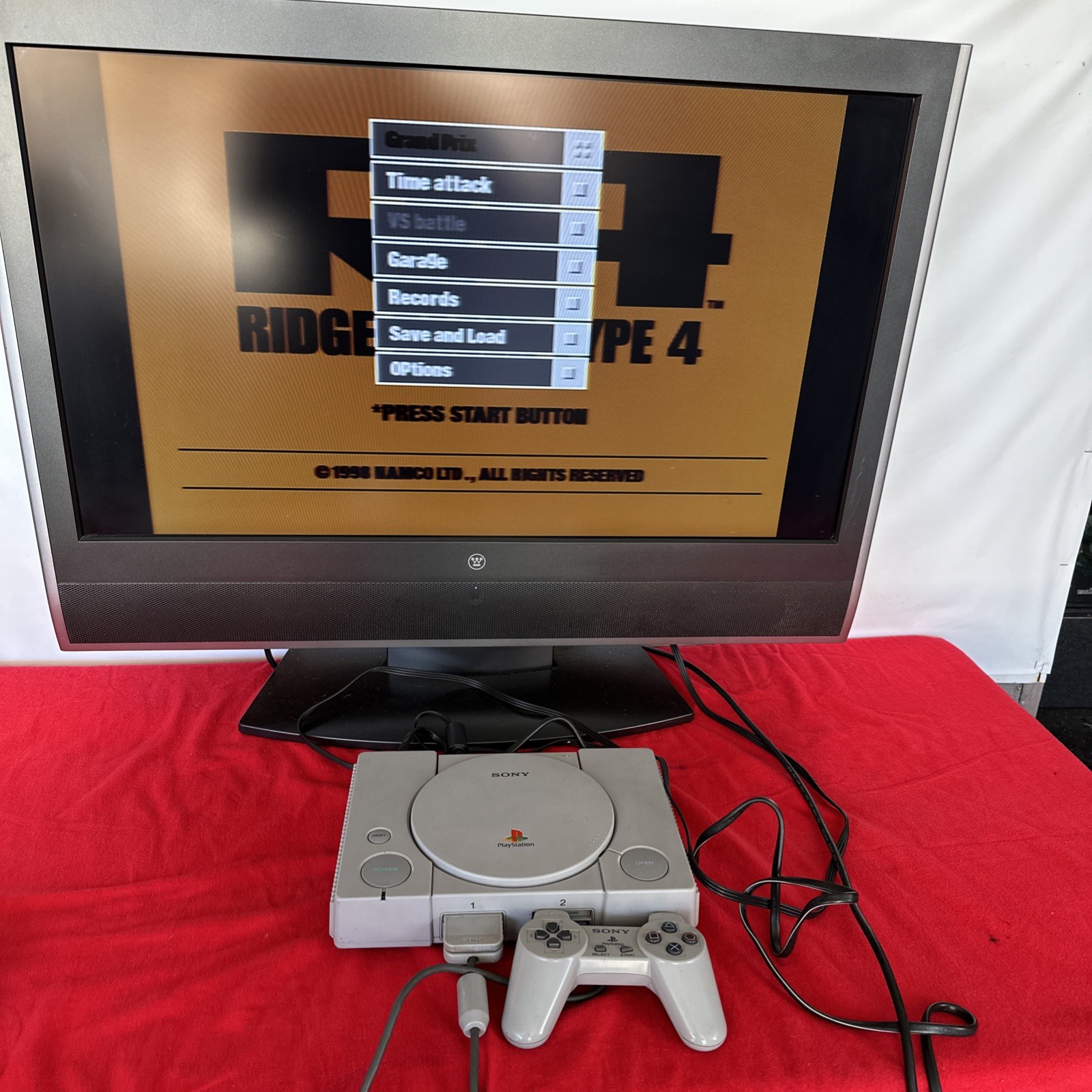 Sony PlayStation 1 System Console PS1 Tested! game not included