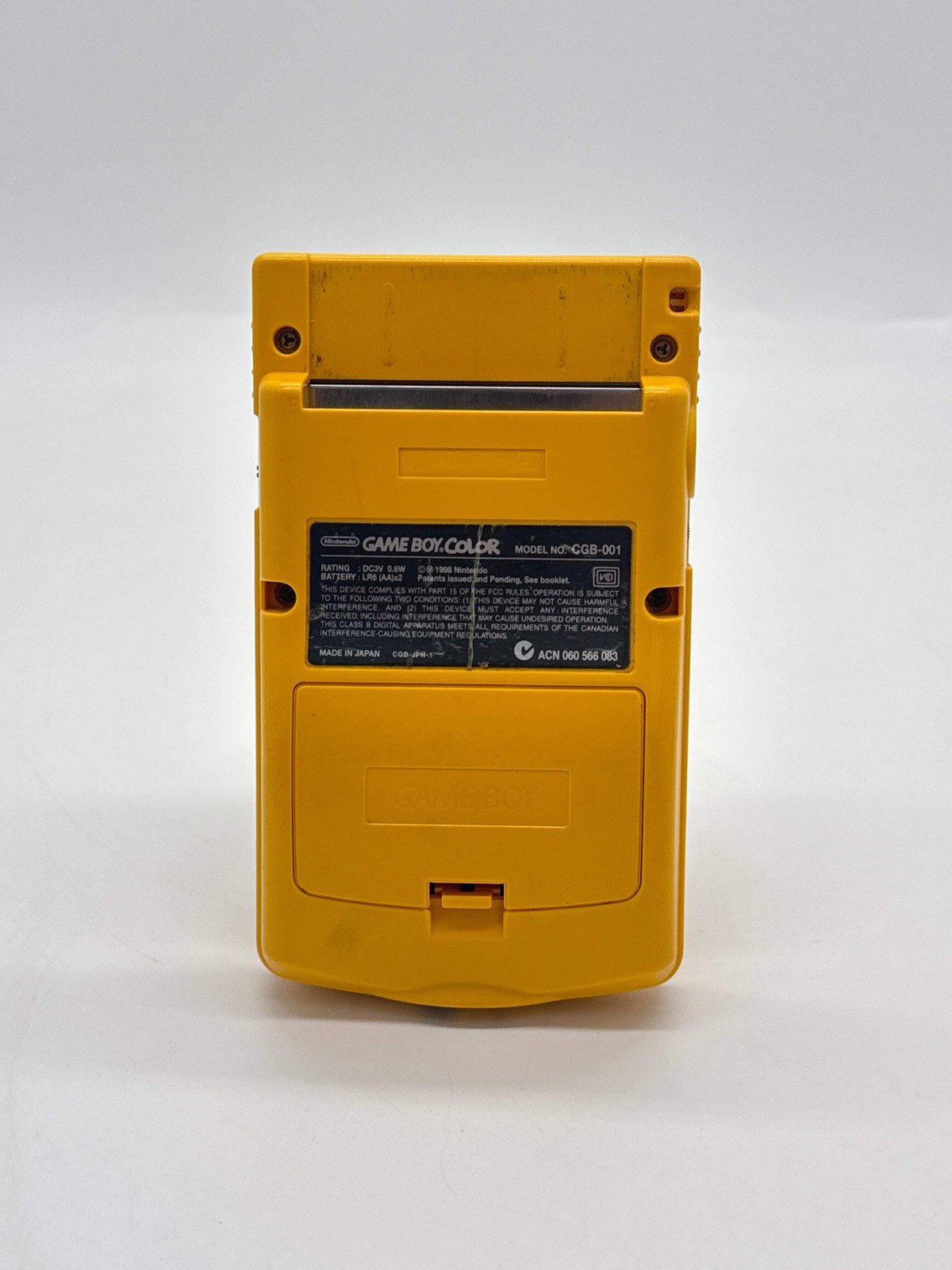 Nintendo Game Boy Color CGB-001 Yellow Console #648 Aftermarket Lens or/and Shel