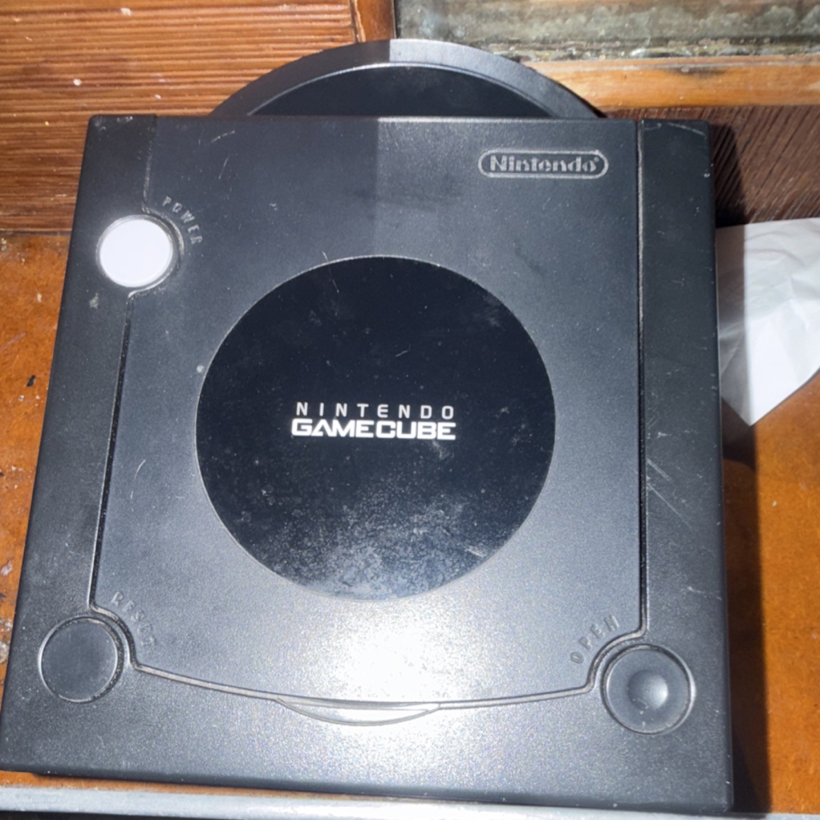 Nintendo GameCube DOL-101(USA) Black Console Analog AV Out 4 Controller Ports