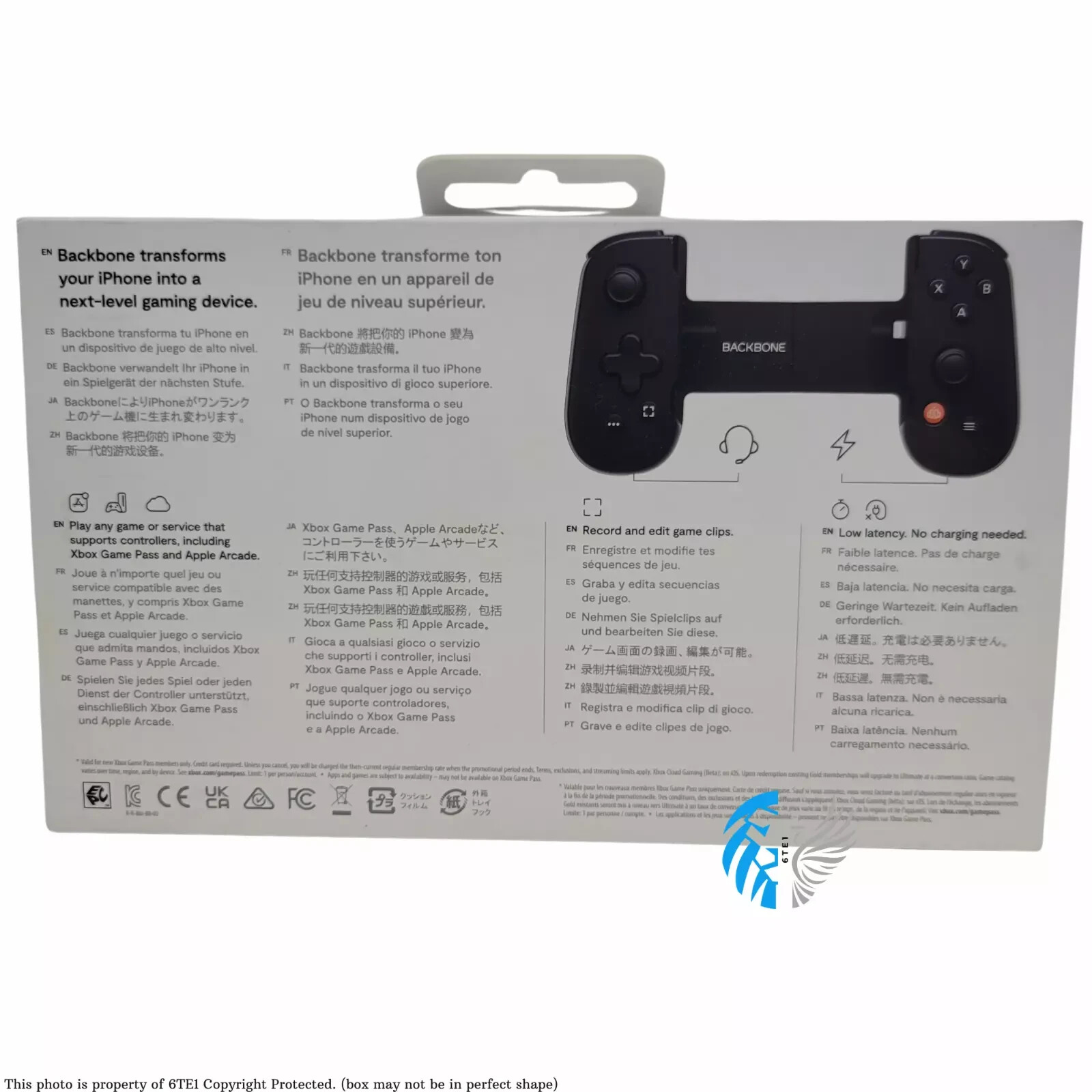 Backbone One Mobile Gaming Controller for iPhone – Black (BB-02)™