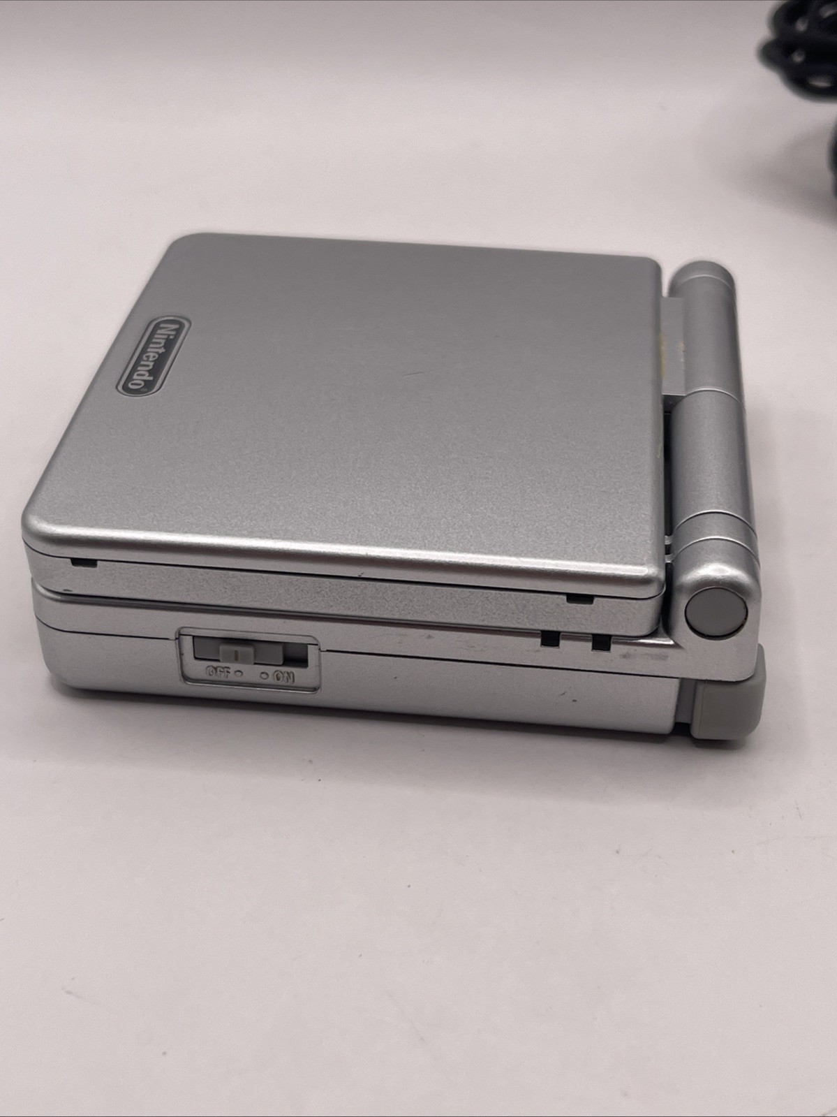 Nintendo Game Boy Advance SP Platinum Silver AGS 001 Working + Charger OEM Accep