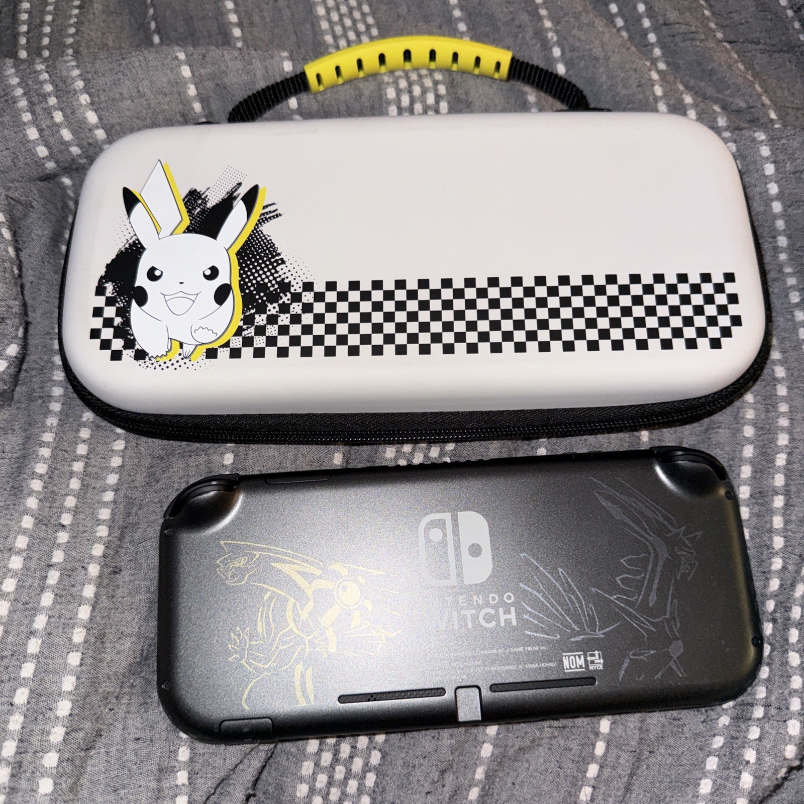 Nintendo Switch Lite Console – Pokemon Dialga & Palkia w case and charger