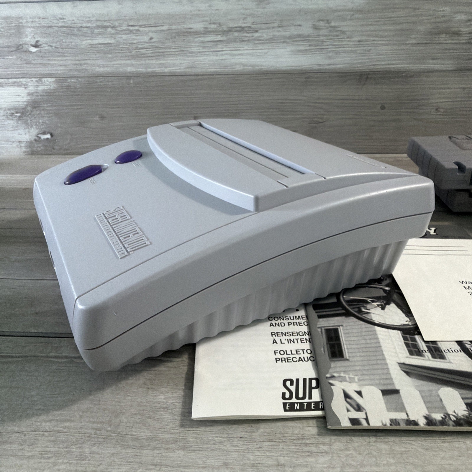 Super Nintendo SNES Mini JR Console System SNS-101-Bundle Lot- Cleaned & Tested