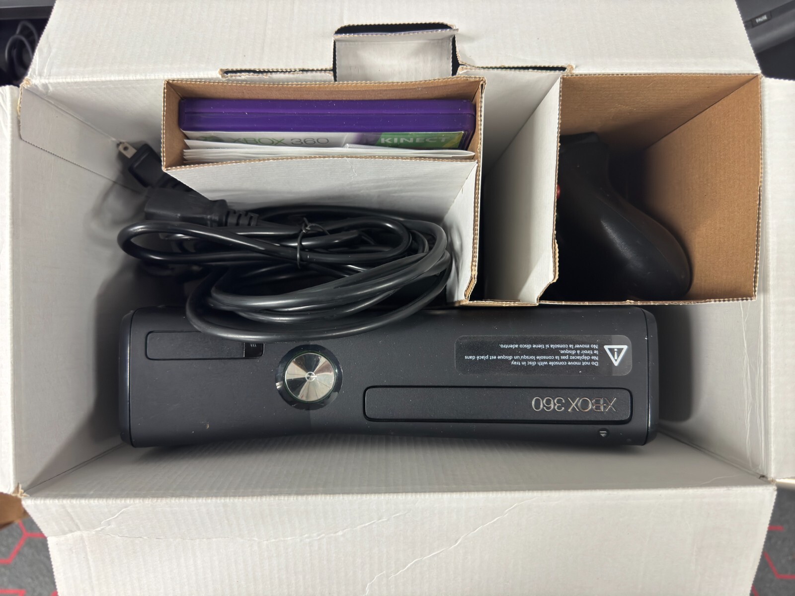 Microsoft Xbox 360 S Gaming Console and Kinect – Black
