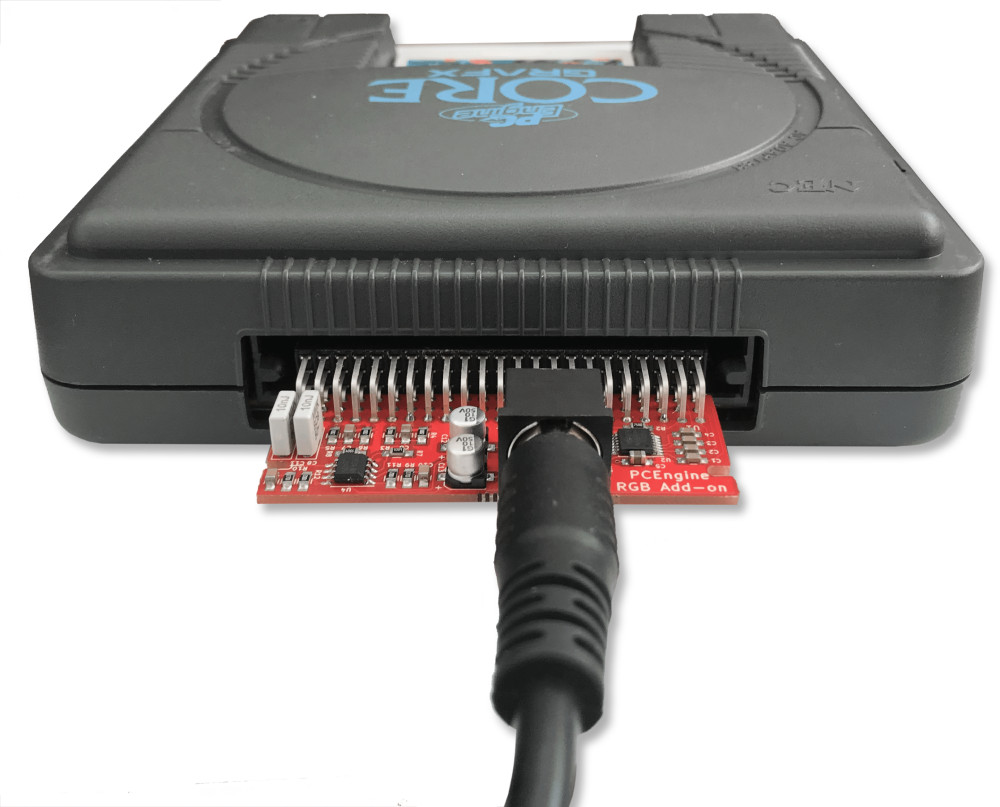 NEC PC Engine RGB + Audio Add-On Board CoreGrafx TurboGrafx-16 Adapter Ext PCE