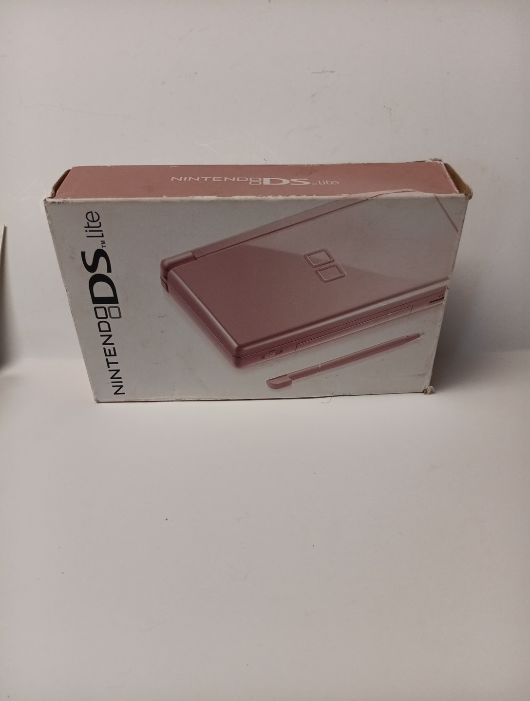 Nintendo DS Lite Metallic Rose Pink System And Adaptor No Charger Tested
