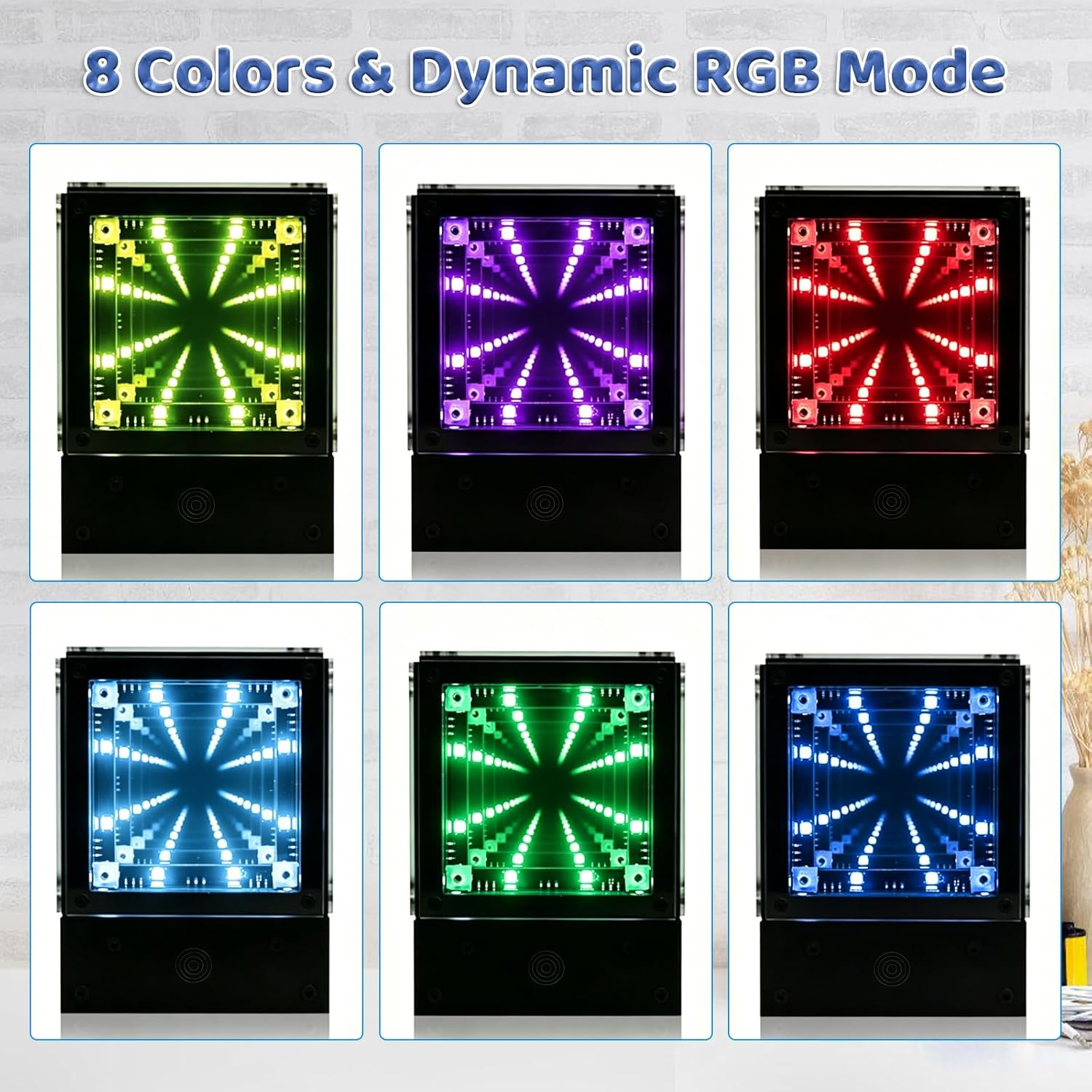 LED Light Soldering Kit with Acrylic Case, Touch Control Multi-Color Light Tunne