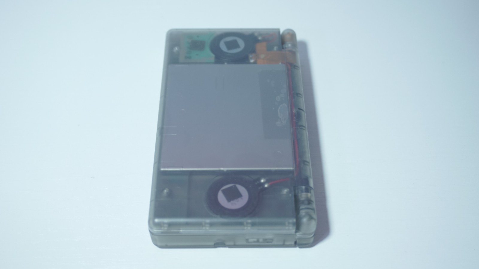 Nintendo DS Lite Transparent Clear Smokey Black Handheld System with Charger