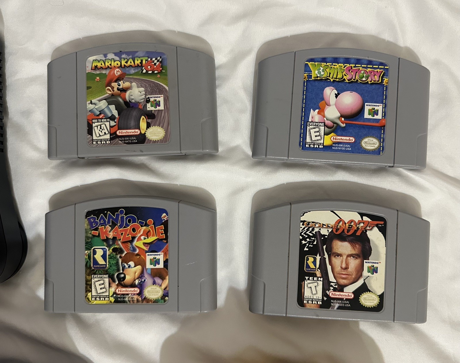 Nintendo 64 Console Bundle With Mario Kart, Banjo Kazooie Controllers (Working!)
