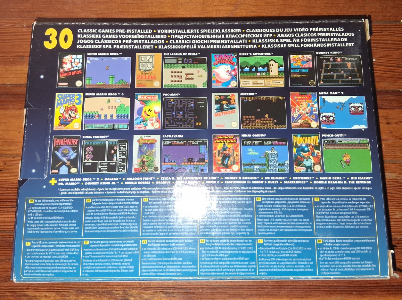 Nintendo NES Mini Classic Edition Console EU, European Version 30 Built in Games