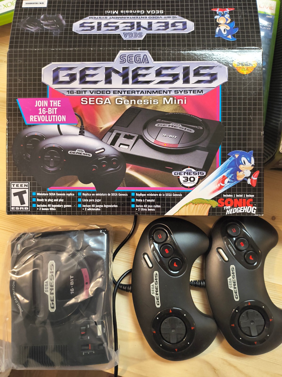 SEGA GENESIS Mini By SEGA Console 42 GAMES 30 Years Anniversary 2019 SEE DESC