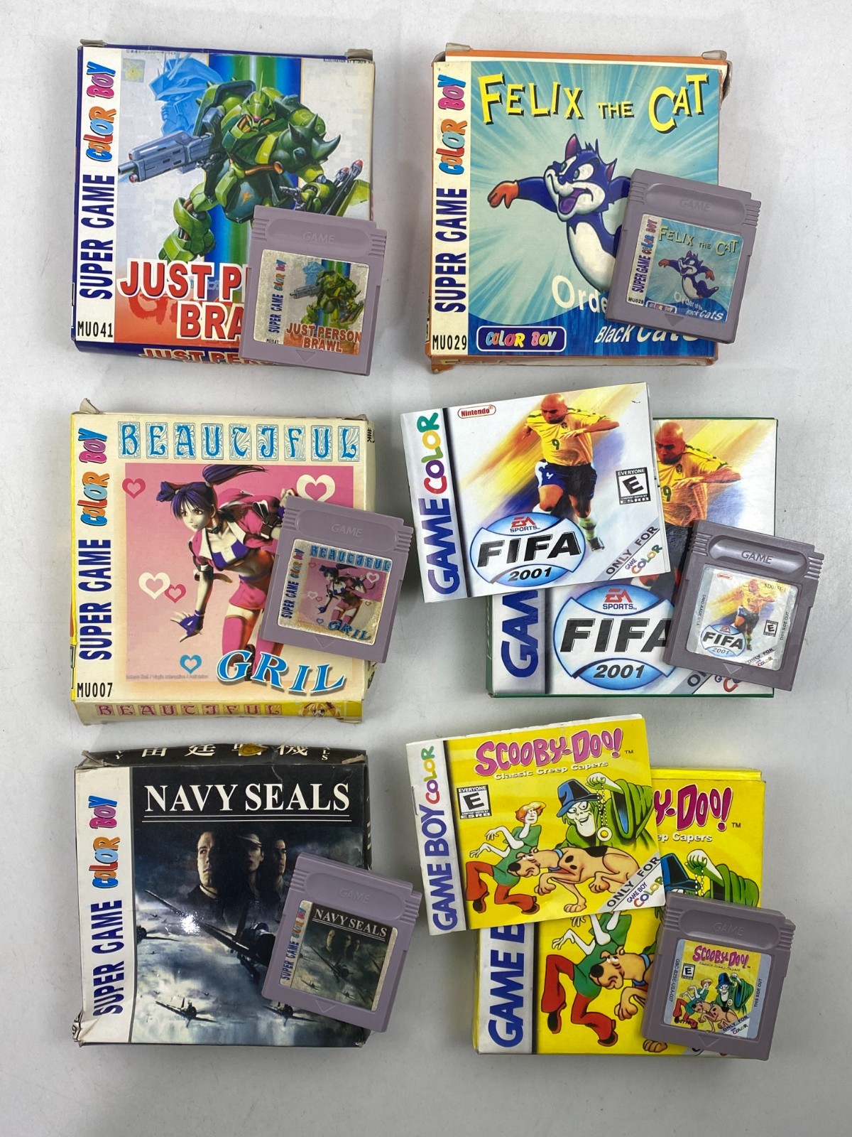 Nintendo Super Game Boy Color FELIX THE CAT Scooby-Doo! Cartridge China