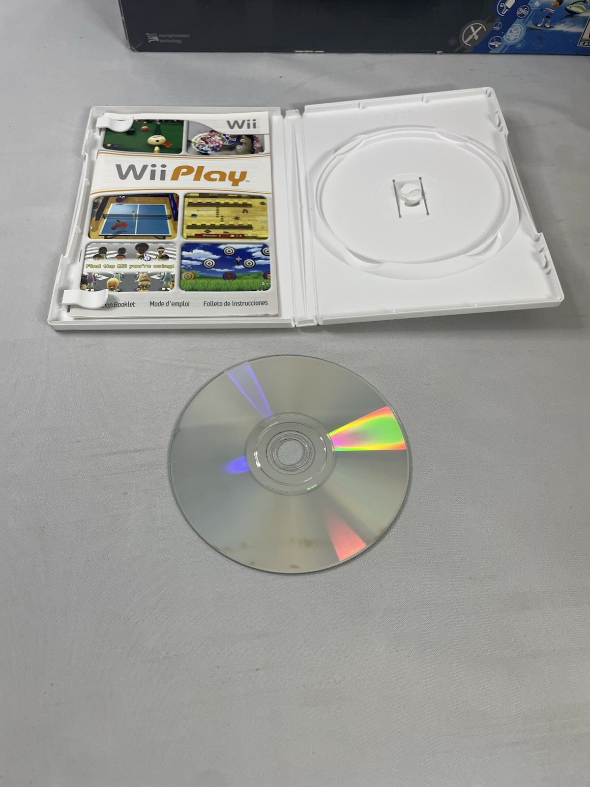 Nintendo Wii Black Console Wii Sports & Resort Bundle Complete In Box (Tested)