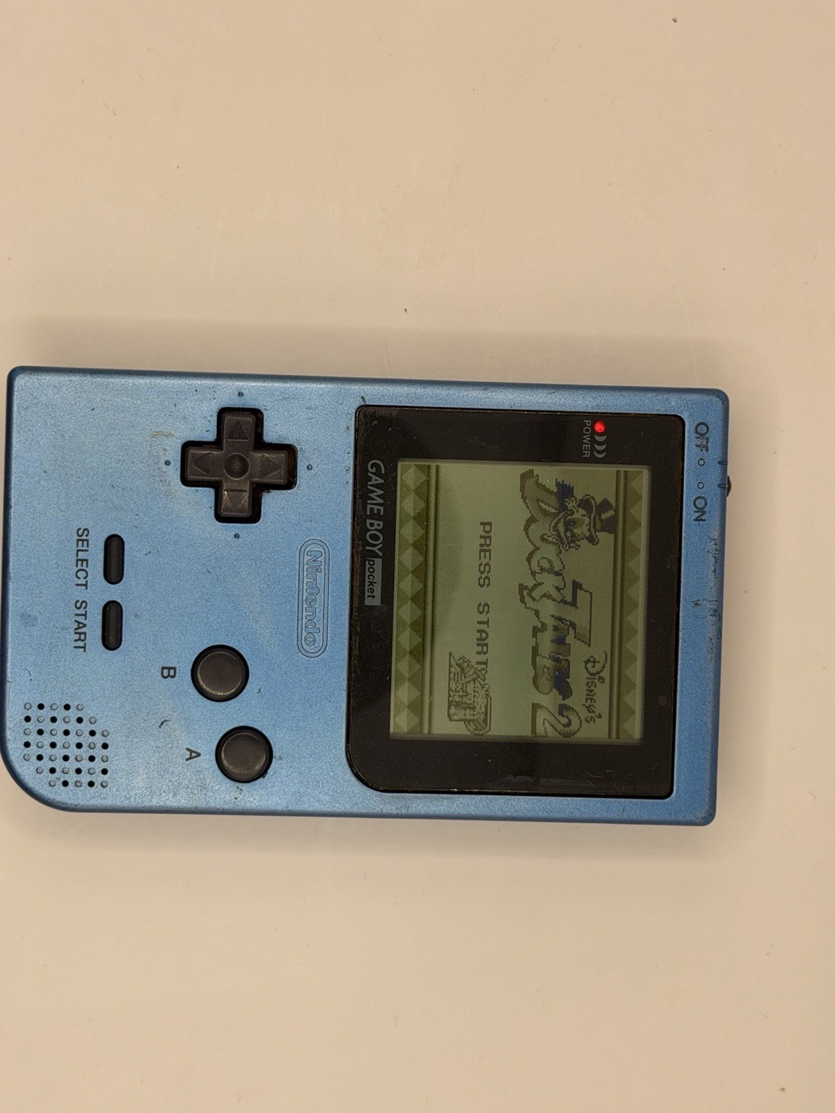 Nintendo Game Boy Pocket Handheld Console Ice Blue MGB-001 Tested & Working