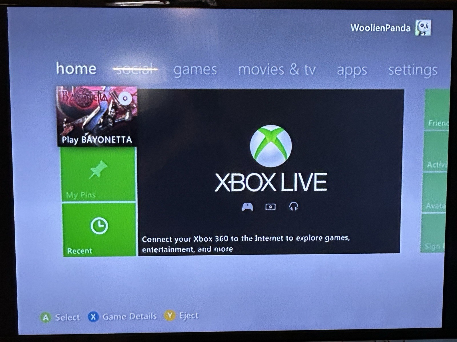 Microsoft Xbox 360 S Slim Black Console Model 1439 Power Supply AV Tested