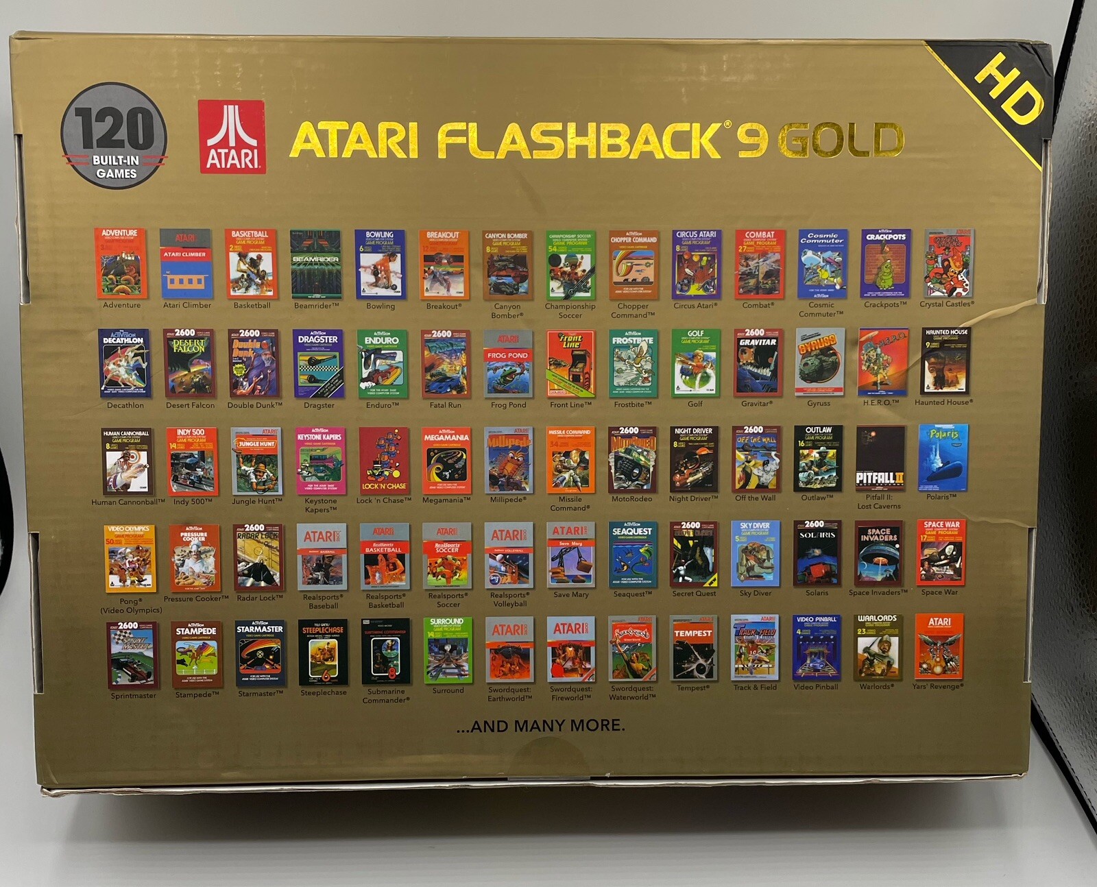 Atari Flashback 9 Gold Console with 120 Built-in Games