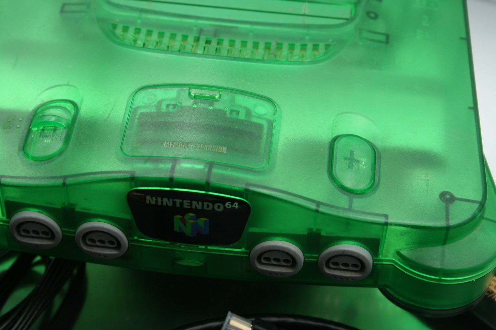 N64 Nintendo Jungle Green Console + Expansion Pack POWER ADPTR, A/V CABLES, HDMI