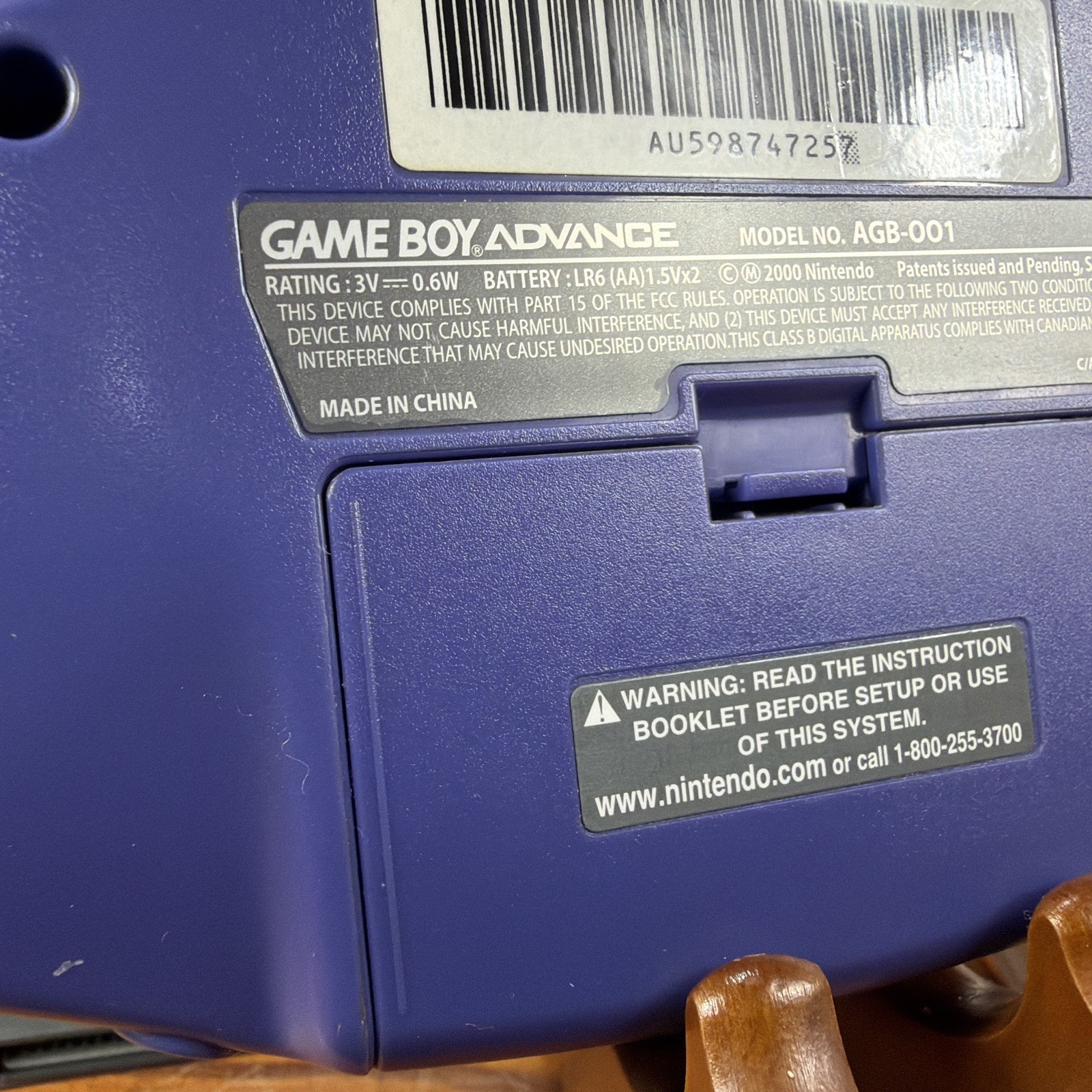 Nintendo Game Boy Advance Handheld HUGE BUNDLE Purple Indigo 14 Games PLUS!