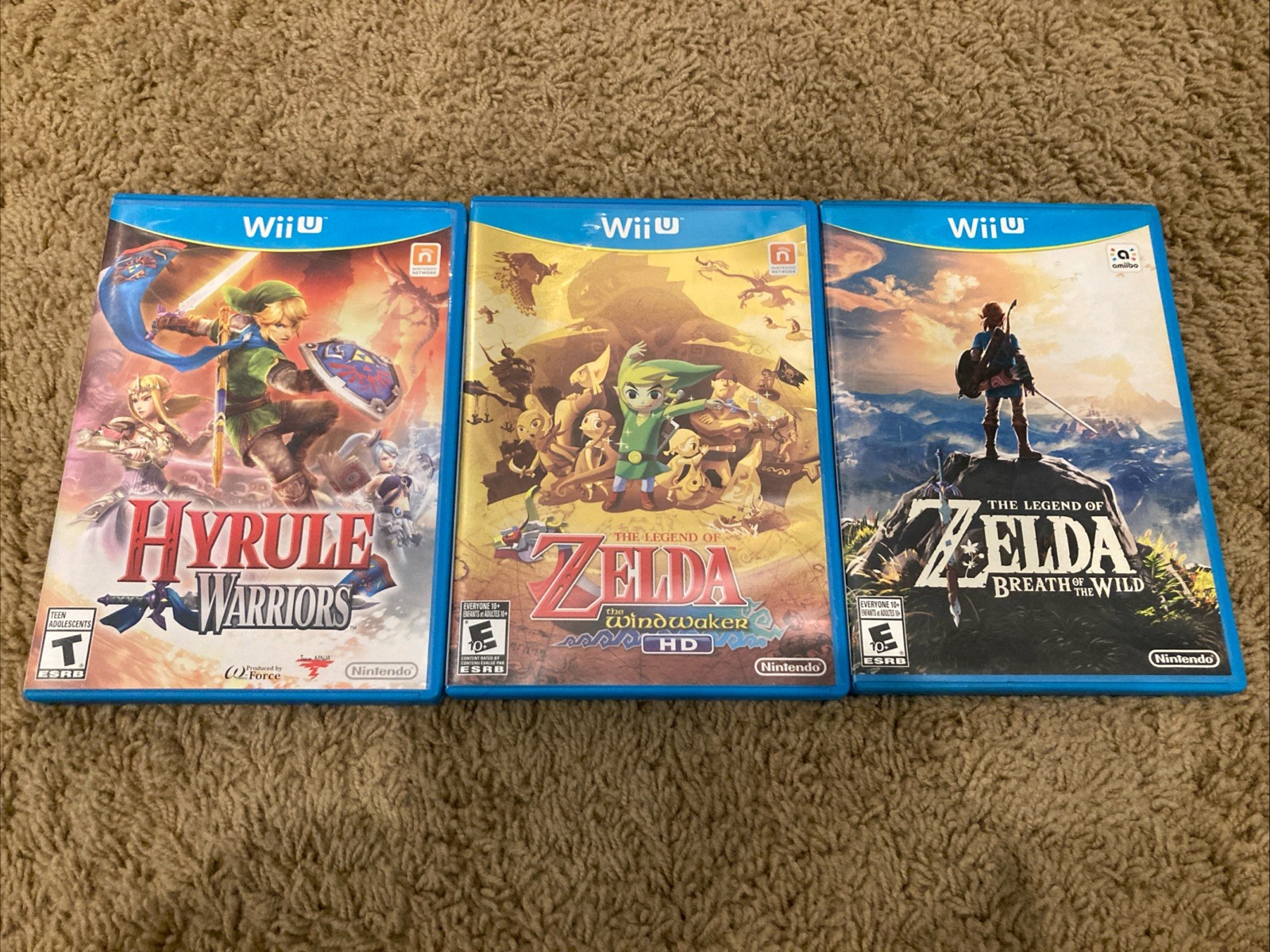 Wii U System Bundle The Legend Of Zelda Game Lot- Tested!