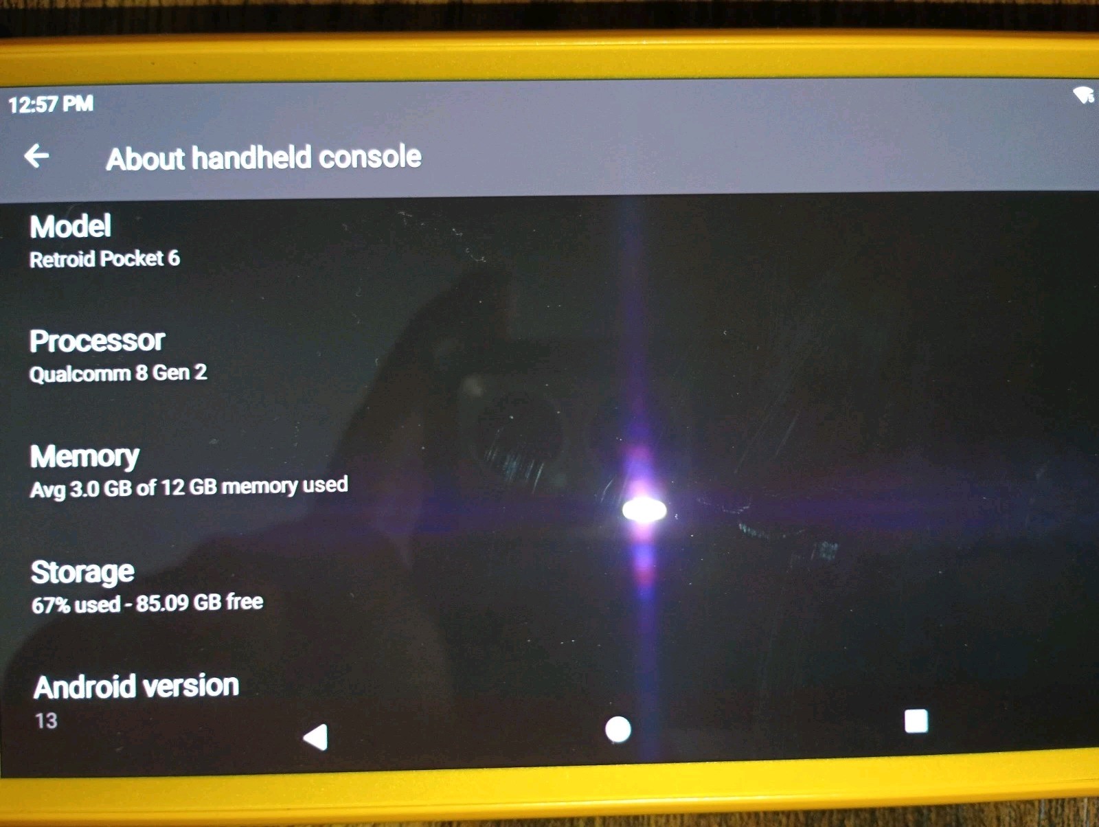 Retroid Pocket 6-Orange-Stick Top-12GB RAM/256 GB Internal w/ 128 GB Micro SD XC