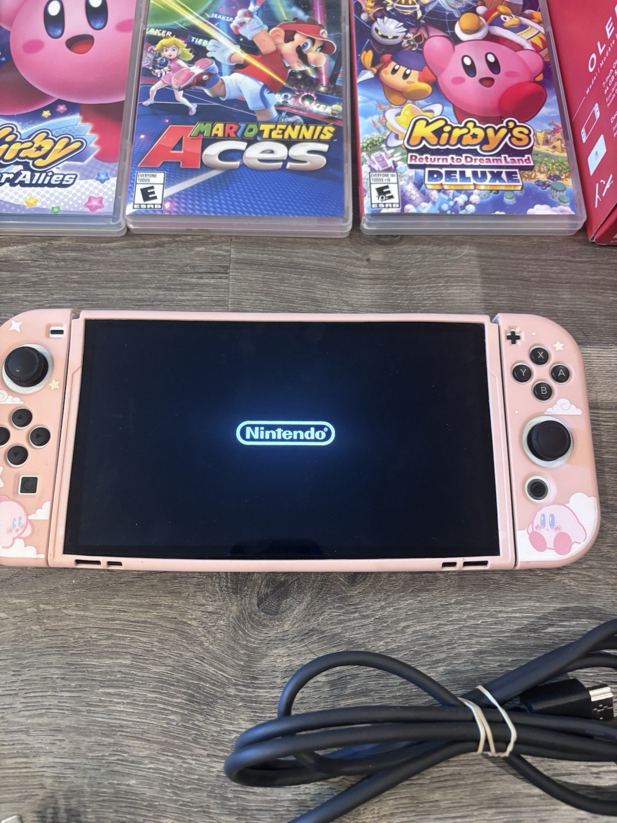 Nintendo Switch OLED Bundle Console with Joy Cons, Dock, 4 Games & 128GB SD Card