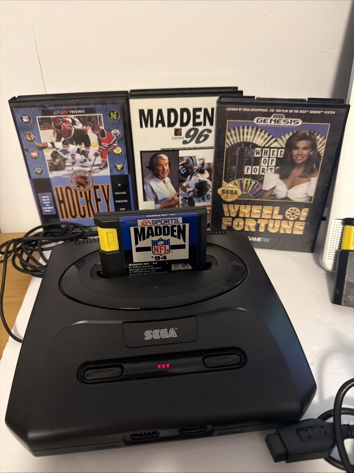 Sega Genesis Console MK-1631 Bundle w/ 2 Controllers & 6 Games – Tested & Works!