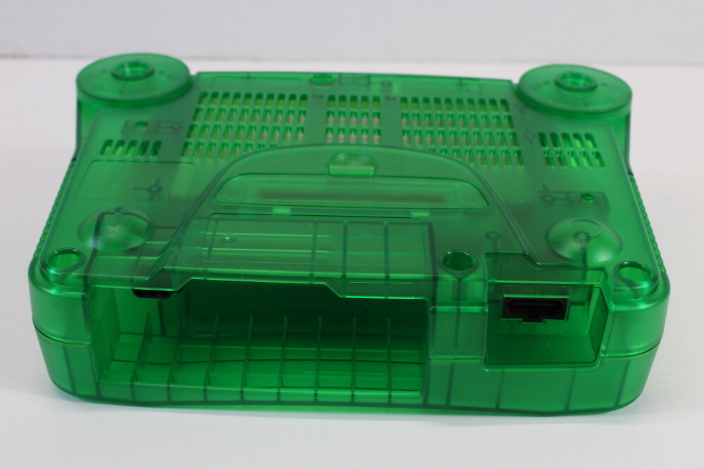 Nintendo 64 Clear Jungle Green Console NTSC REGION FREE N64 Controller AC AV LED