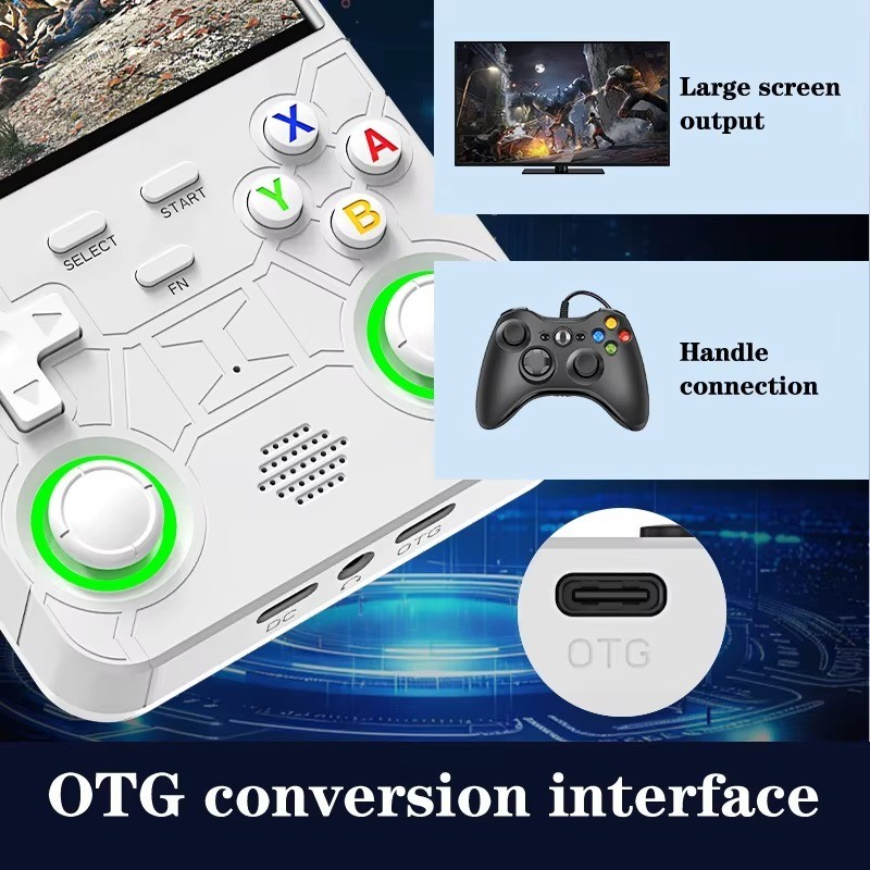 R36s Retro Handheld Game Console 128GB Portable Gaming Player