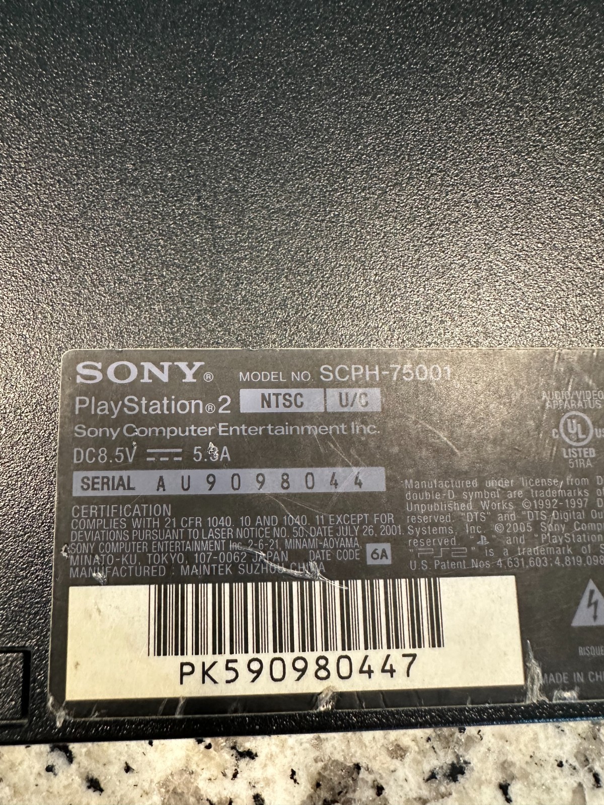 Sony Playstation PS2 Slim Console Only. Tested. Works Great. Clean