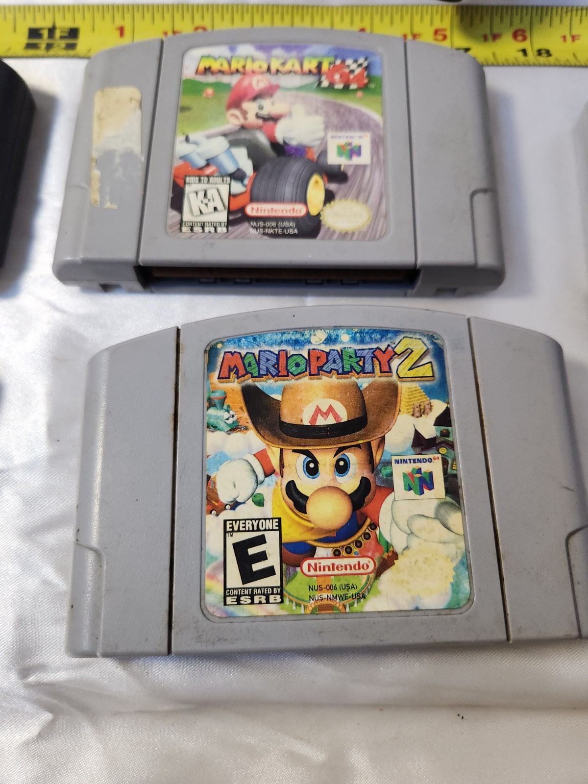 Nintendo 64 Console Bundle Three Remotes Mario Party 1,2+ Mario Kart DKR+WFNM