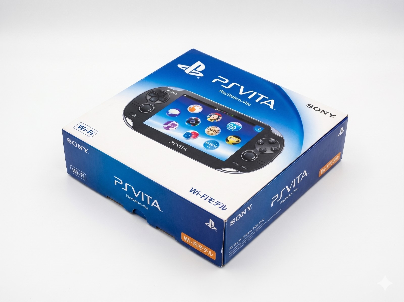 Sony PS Vita Wi-Fi Model PCH-1000 Crystal Black Console Full Set + OLED Screen