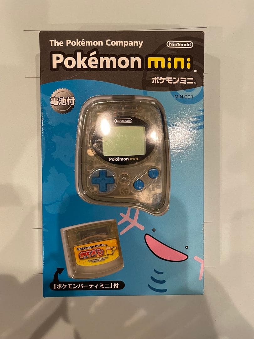 Nintendo Pokemon Mini Console Wooper Blue MIN-001 with Pokemon Party Mini Game