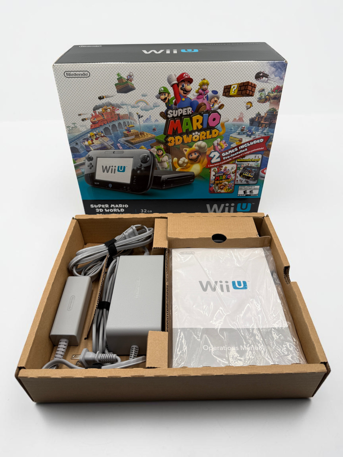 Nintendo Wii U 32GB – Super Mario 3D World Deluxe Set CIB Complete Box Pristine