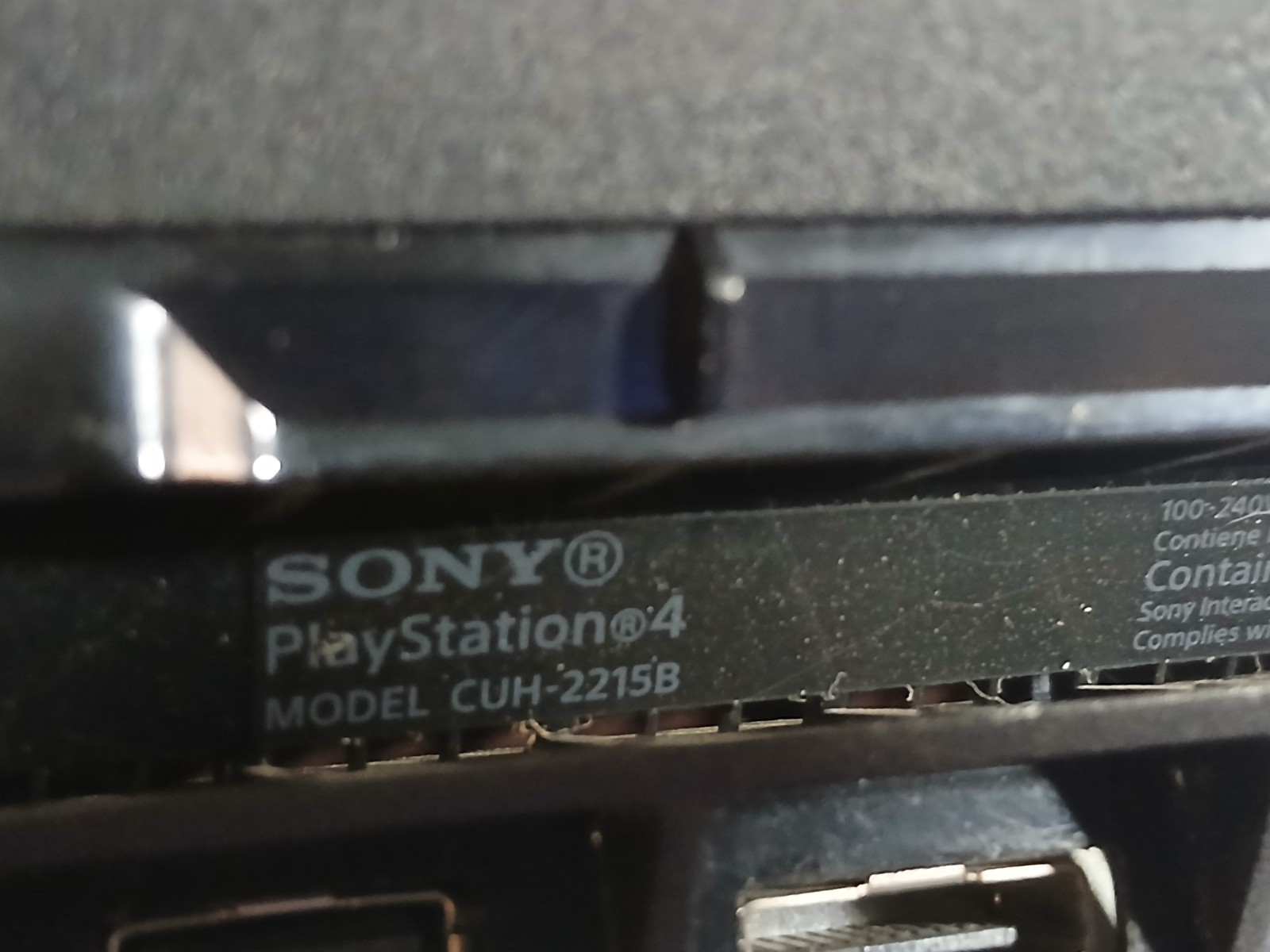Sony PlayStation 4 Slim CUH-2215B Game Console for REPAIR PARTS DISC DRIVE As Is