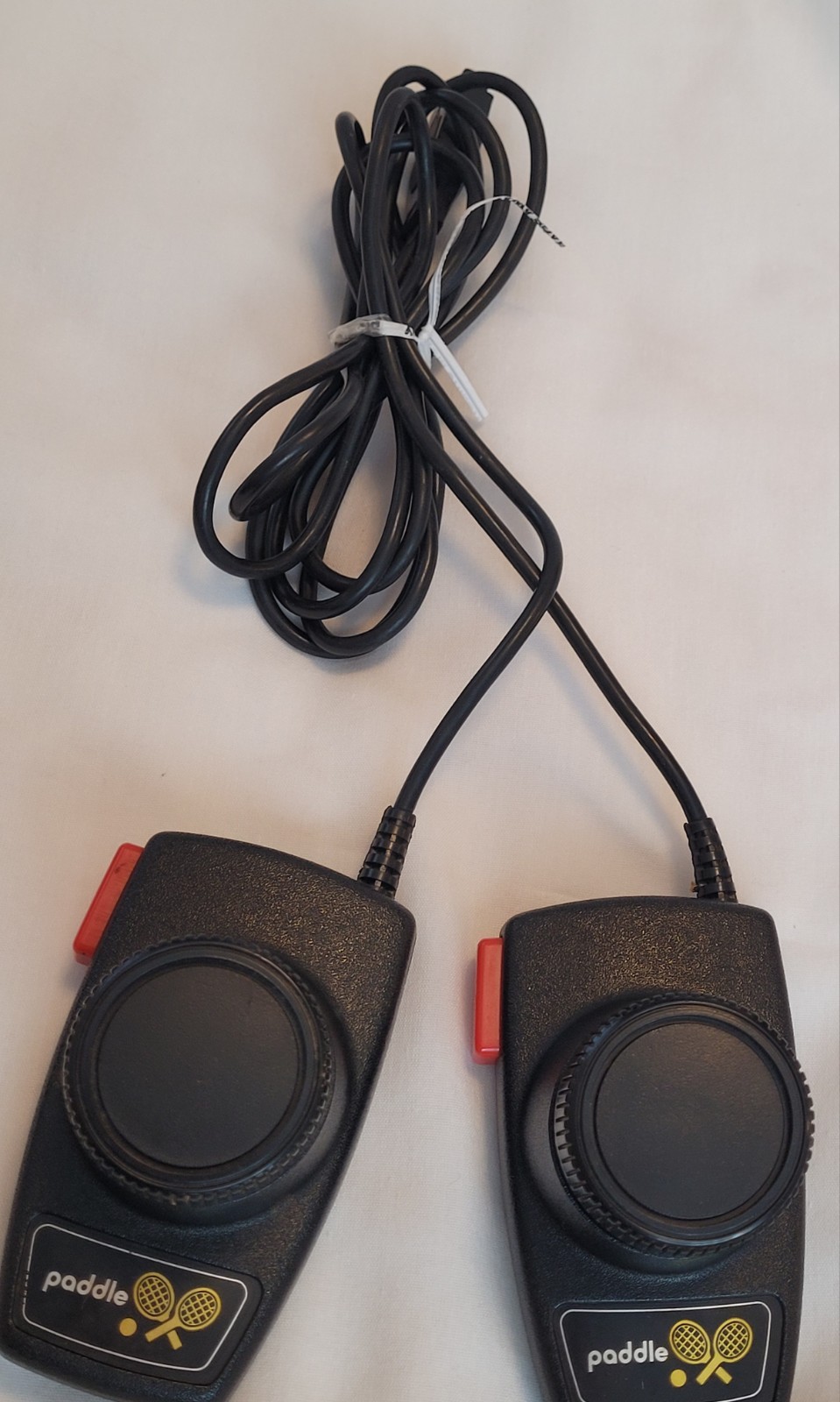 Atari Cx-2600 Console Joysticks Pong & Driving Controllers UNTESTED LOT 11 Games