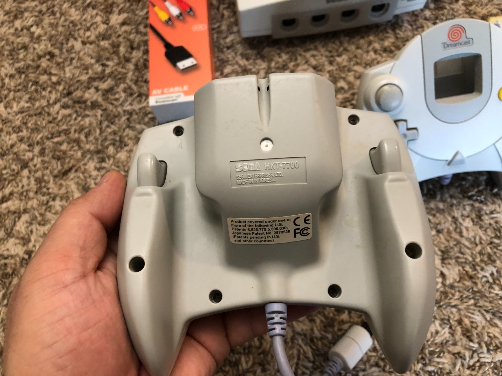 Sega Dreamcast Console System HKT-3020 With 2 Controllers & Memory Card TESTED!